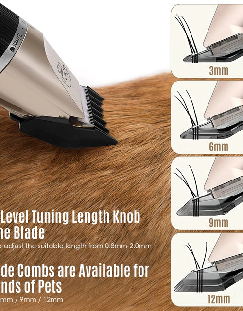 Load image into Gallery viewer, Cordless Dog Grooming Kit, Dog Clippers, Professional Quiet Electric Pets Hair Trimmers
