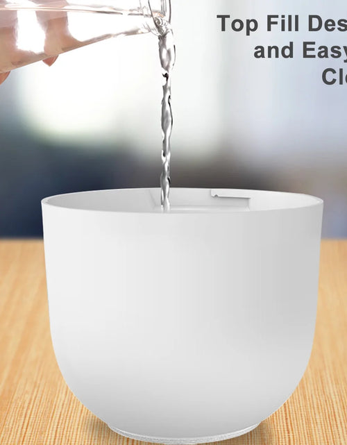 Load image into Gallery viewer, Colorful Cool Mini Humidifier, USB Personal Desktop Humidifier for Car, Office Room, Bedroom,Etc. Auto Shut-Off, 2 Mist Modes, Super Quiet. (White)
