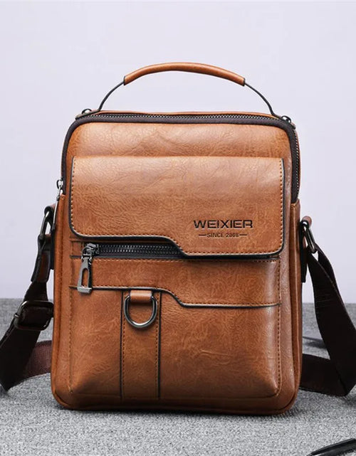 Load image into Gallery viewer, Men'S Durable Shoulder Bag High Quality Leather Cross Body Sling Bags Travel Crossbody Fashion Pack for Male
