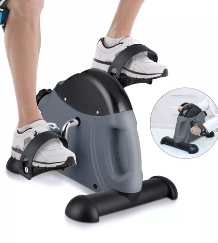 under Desk Exercise Bike, Foot Pedal Exerciser, Portable under Desk Pedal Stepper with Digital Display, Mini Leg Exerciser for Home