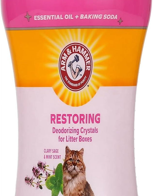 Load image into Gallery viewer, (2 Pack)  Deodorizing Cat Litter Crystals for Litter Boxes, Clary Sage &amp; Mint Scent 15 Oz.
