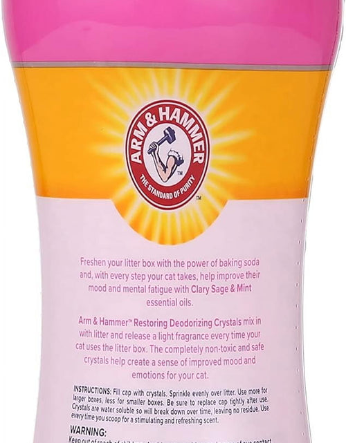 Load image into Gallery viewer, (2 Pack)  Deodorizing Cat Litter Crystals for Litter Boxes, Clary Sage &amp; Mint Scent 15 Oz.

