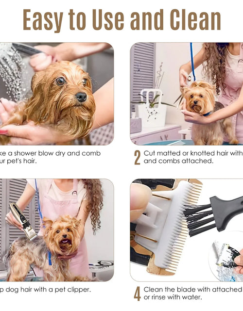 Load image into Gallery viewer, Cordless Dog Grooming Kit, Dog Clippers, Professional Quiet Electric Pets Hair Trimmers

