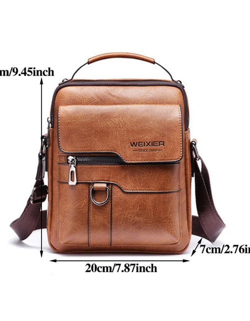 Load image into Gallery viewer, Men'S Durable Shoulder Bag High Quality Leather Cross Body Sling Bags Travel Crossbody Fashion Pack for Male
