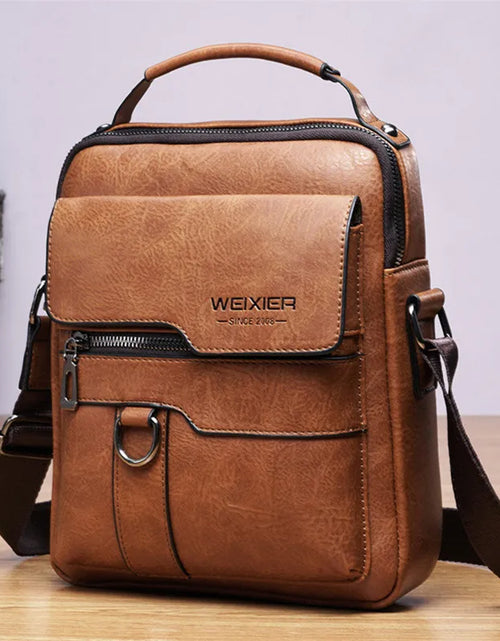 Load image into Gallery viewer, Men'S Durable Shoulder Bag High Quality Leather Cross Body Sling Bags Travel Crossbody Fashion Pack for Male
