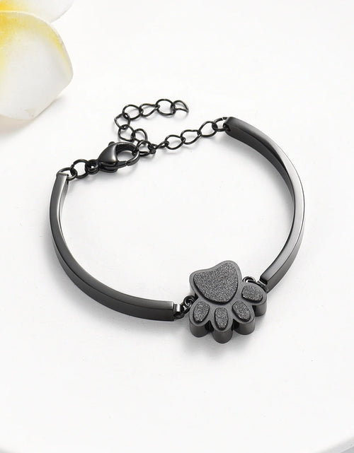 Load image into Gallery viewer, Pet Cremation Jewelry for Ashes for Dog/Cat Ashes Keepsake Urn Bracelet for Women Men Stainless Steel Remembrance Memorial Gift for Loss of Loved Furry Friend with Fill Kit and Gift Box
