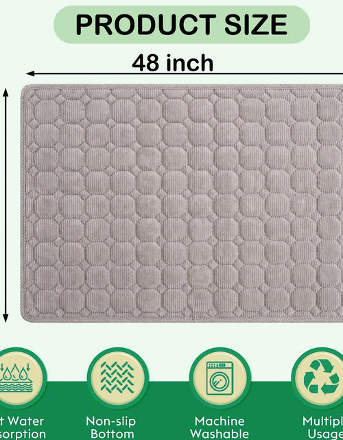 Load image into Gallery viewer, Large Dog Crate Bed Dog Crate Pad Washable Dog Bed Mat for Crate Mats for Dog Cage Mat Dog Kennel Pad Dog Kennel Mat Dog Crate Liner Dog Beds for Large Dog,48" X 36"
