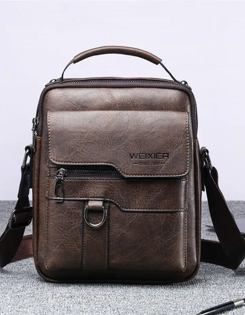 Load image into Gallery viewer, Men'S Durable Shoulder Bag High Quality Leather Cross Body Sling Bags Travel Crossbody Fashion Pack for Male
