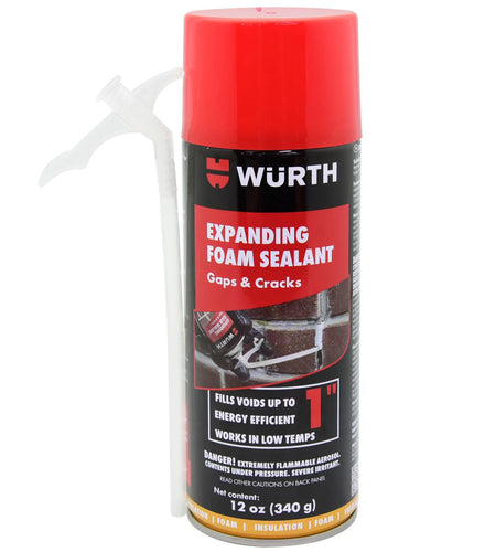 12Oz Expanding Foam Sealant for Gaps and Cracks up to 1 Inch - Insulating Spray Foam