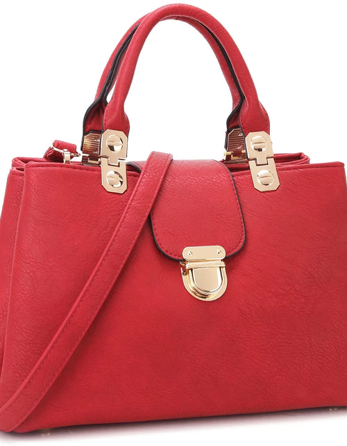 Load image into Gallery viewer, Women Satchel Handbags Top Handle Purse Medium Tote Bag Vegan Leather Shoulder Bag
