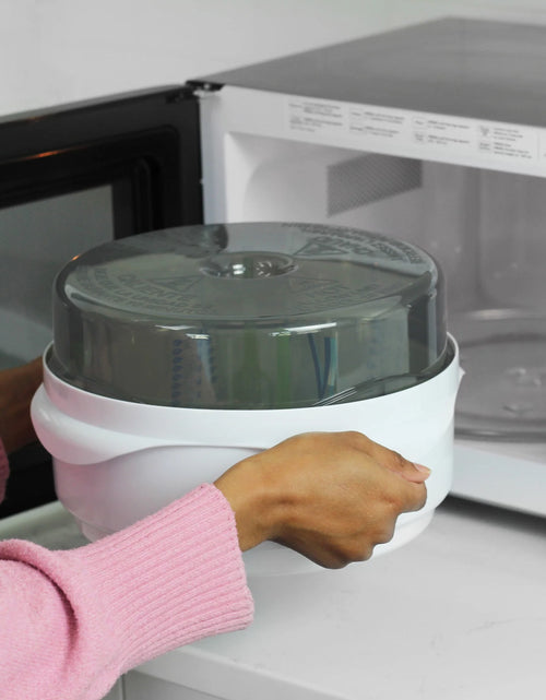 Load image into Gallery viewer, Microwave Steam Sterilizer, Quickly Sterilize Baby Bottles, Pacifiers, Breast Pump Parts, &amp; Accessories, Travel-Friendly, BPA Free, 1 Pack
