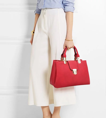 Women Satchel Handbags Top Handle Purse Medium Tote Bag Vegan Leather Shoulder Bag