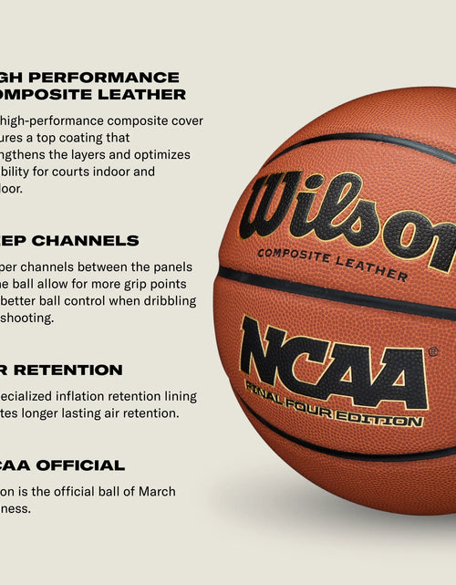 Load image into Gallery viewer, NCAA Final Four Indoor/Outdoor Basketball - Brown, Size 6 - 28.5"
