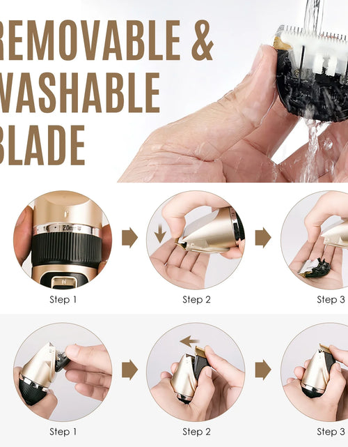 Load image into Gallery viewer, Cordless Dog Grooming Kit, Dog Clippers, Professional Quiet Electric Pets Hair Trimmers
